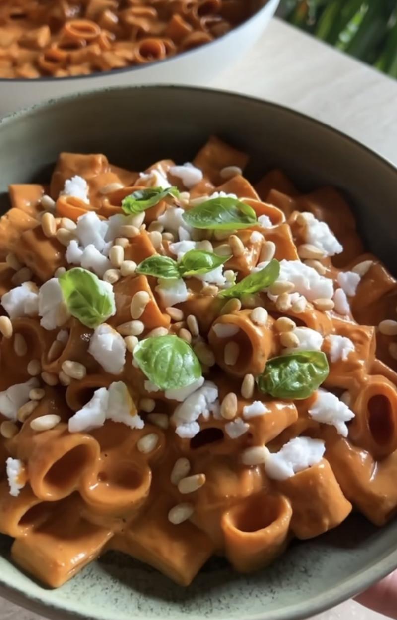 Pasta estiva con crema di verdure ricetta