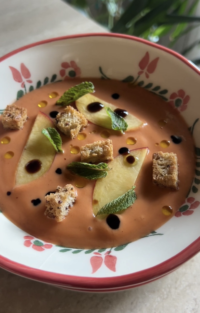 Gazpacho di nettarine ricetta