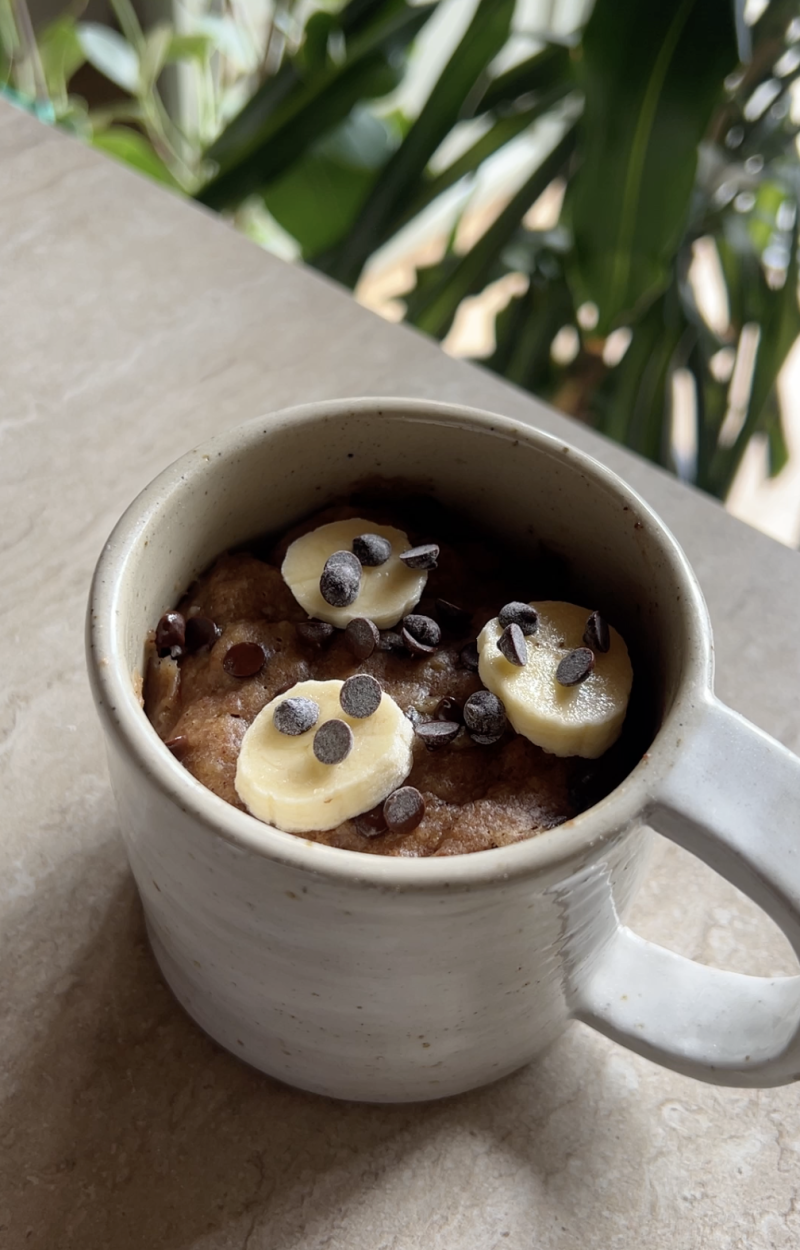 Banana bread in tazza ricetta