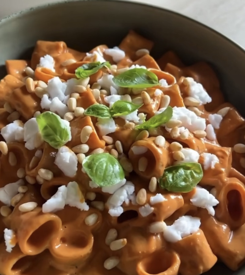 Pasta estiva con crema di verdure ricetta