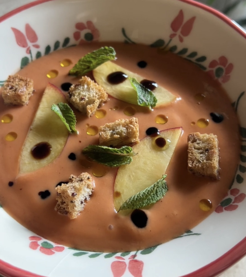 Gazpacho di nettarine ricetta