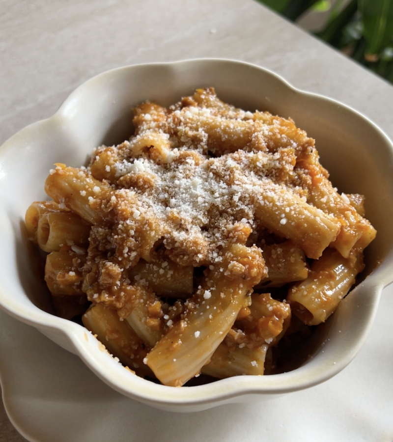 Pasta al ragù di seitan ricetta